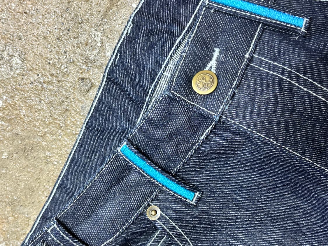 XTONZ 에일리언 데님 팬츠 인디고 상품이미지7