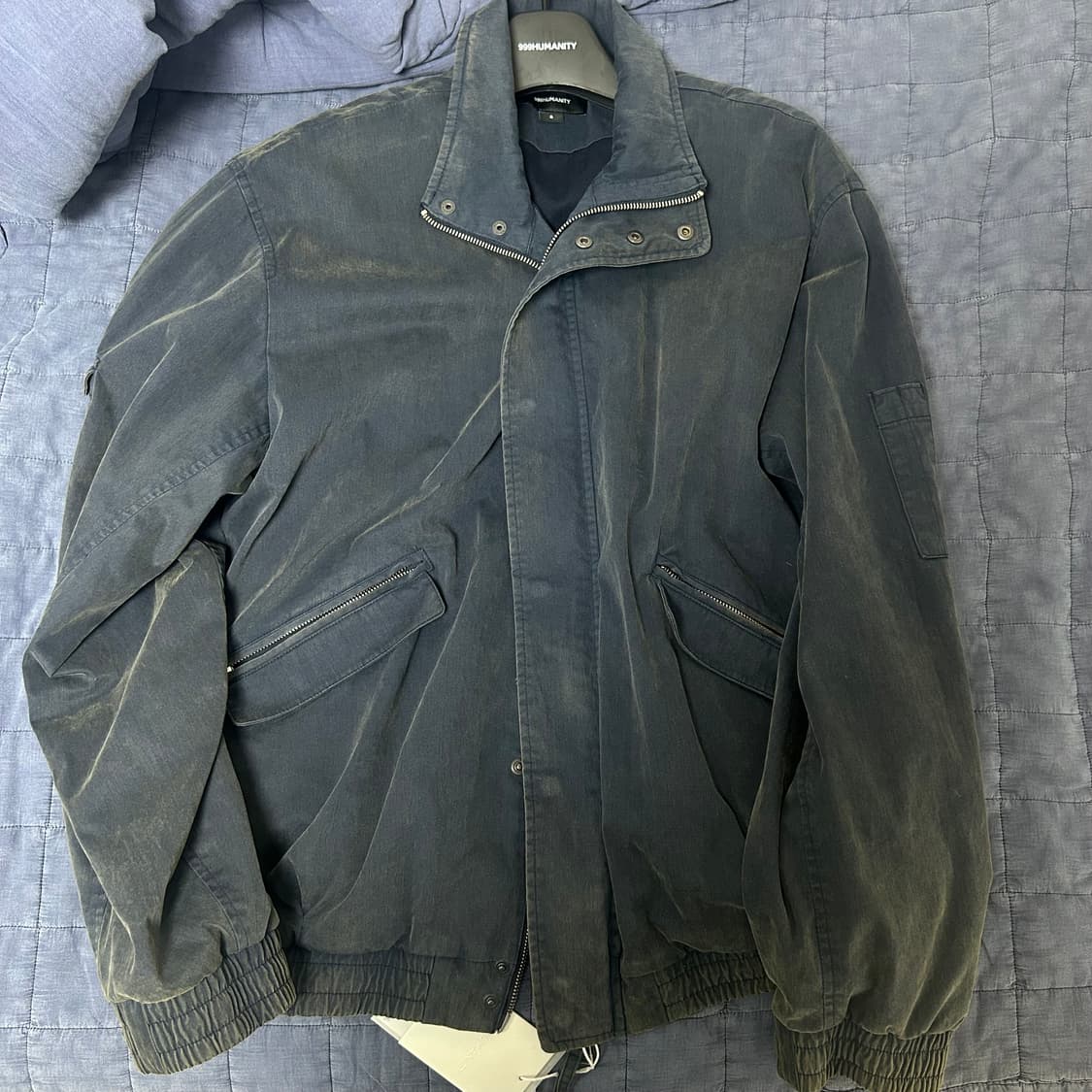 (3) 999휴머니티 어드벤처 블리치드 봄버 페이디드 네이비 상품이미지2