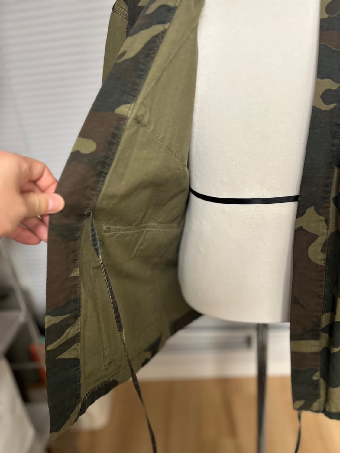 유나이티드 애로우즈 앤 손즈 카모 토미셔츠 하오리 자켓 M 상품이미지7