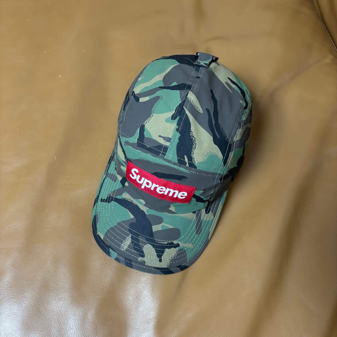 슈프림 캠프캡 모자 박스로고 22fw 벤틸 우드랜드 카모 상품이미지5