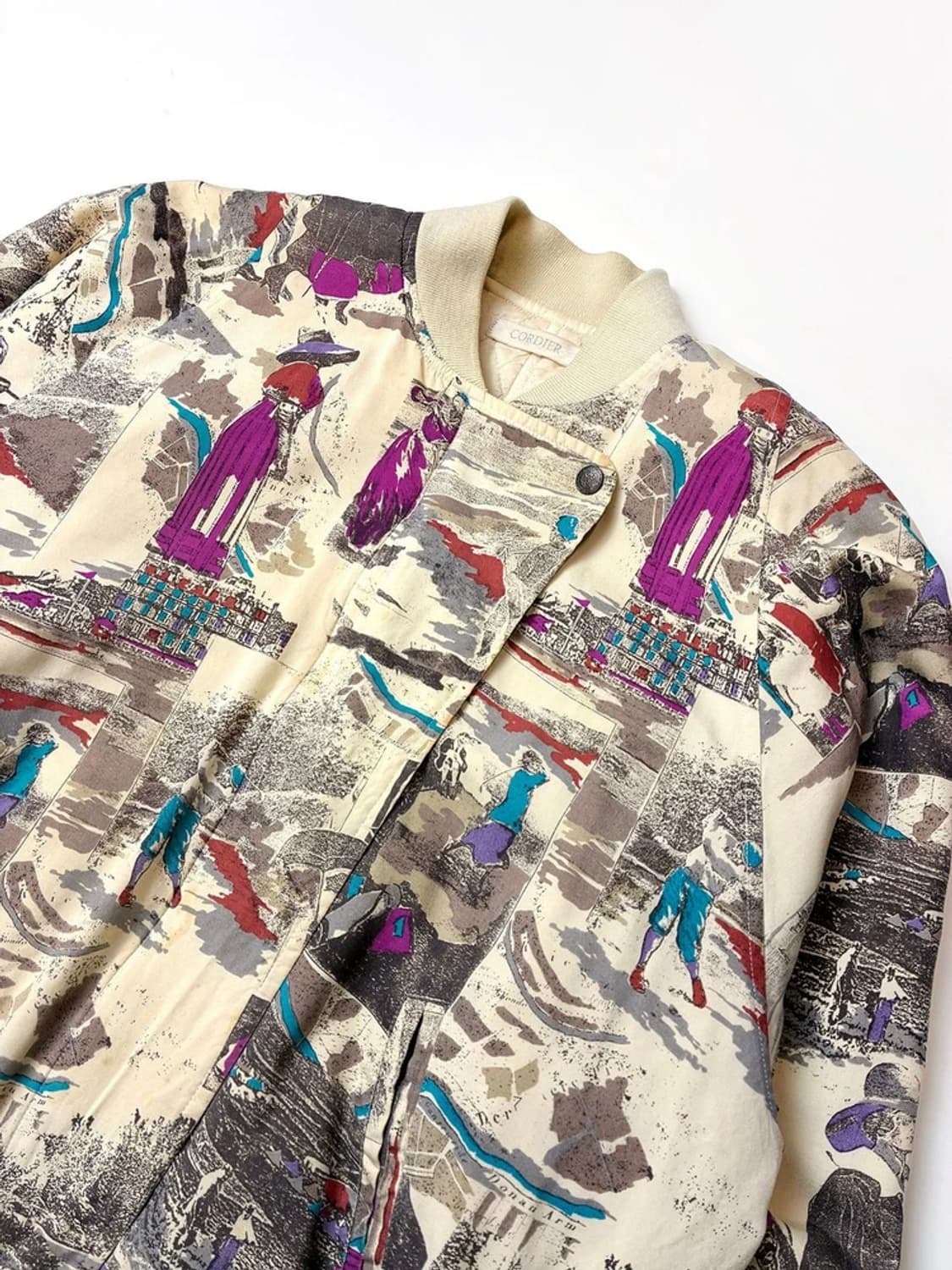 CORDIER 90's 재팬 패턴 블루종 크롭 자켓 PN5625 상품이미지2