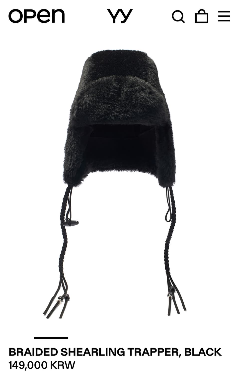 오픈YY 새 제품. 모자, 군밤 모자, 오픈yy 트래퍼 햇 상품이미지5