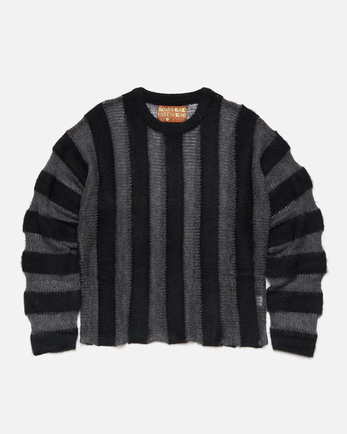 브레인데드 Fuzzy Threadbare Sweater In Black 상품이미지1