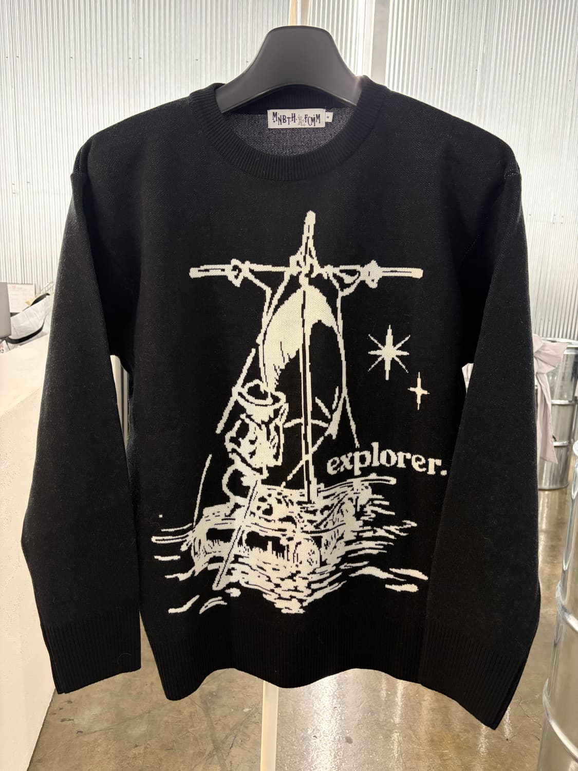 MAINBOOTH X FCMM knit black M 상품이미지2