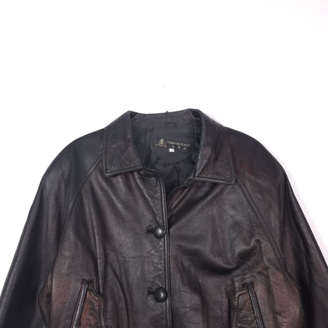 COMMON PLAZA 램스킨 빈티지 레더 블루종 77 상품이미지3