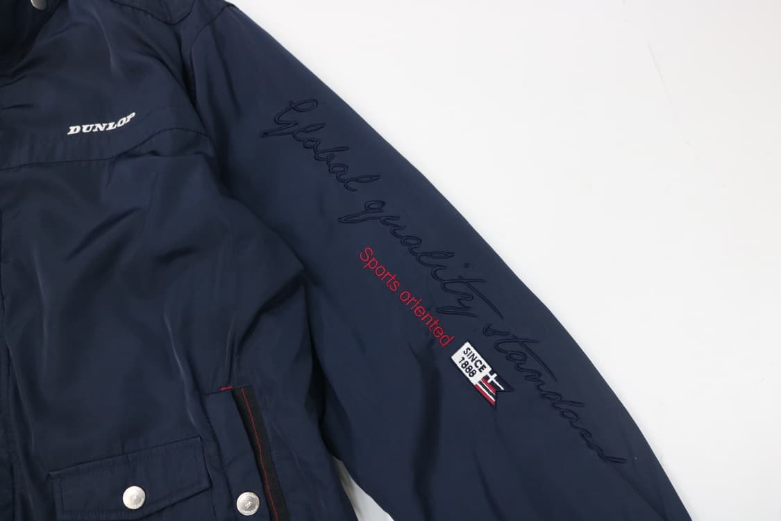 던롭 빈티지 네이비 멀티 포켓 스포츠 블루종 점퍼 (L) 상품이미지4