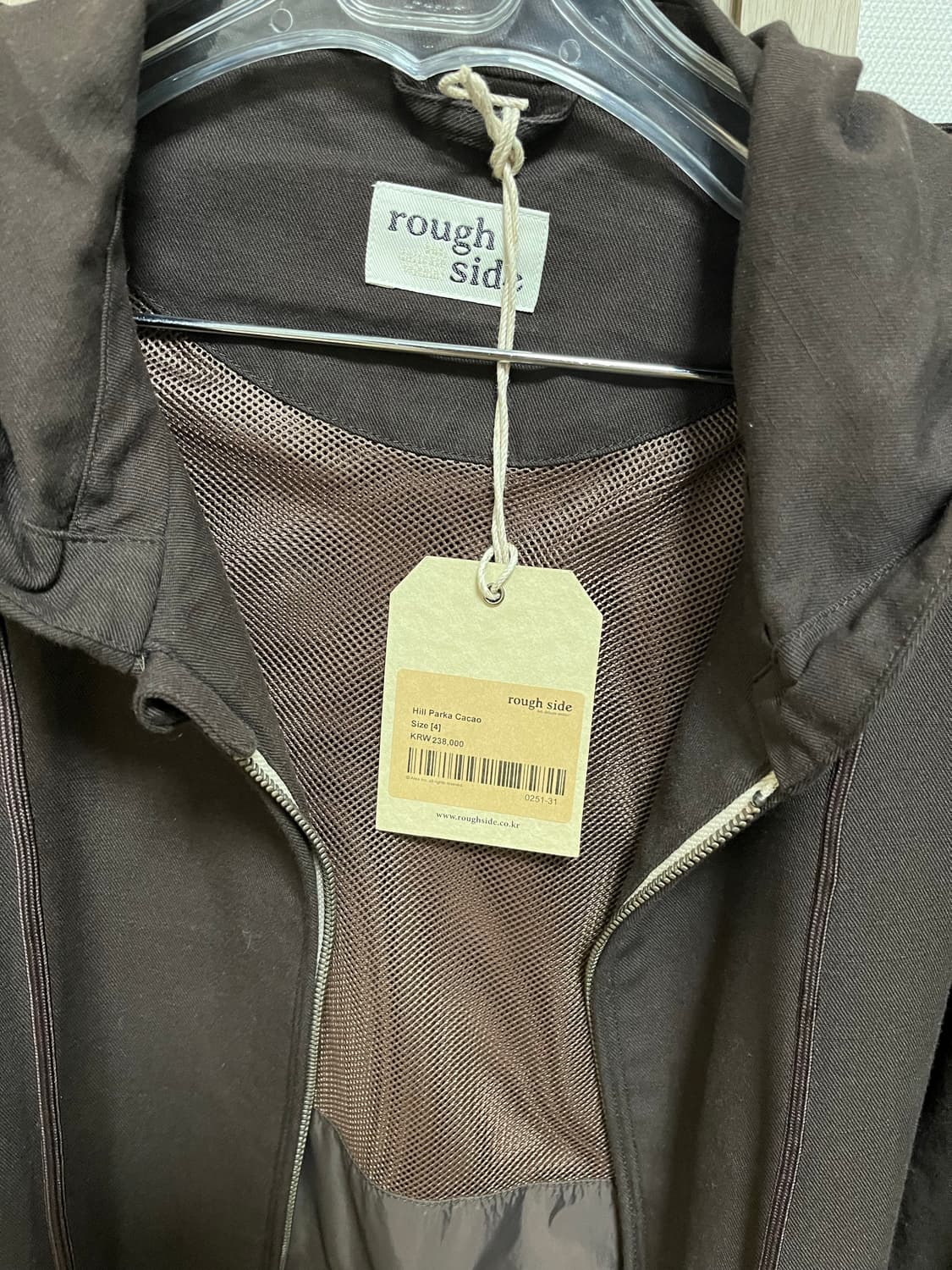 러프사이드 힐파카 카카오 4사이즈 판매합니다 상품이미지2