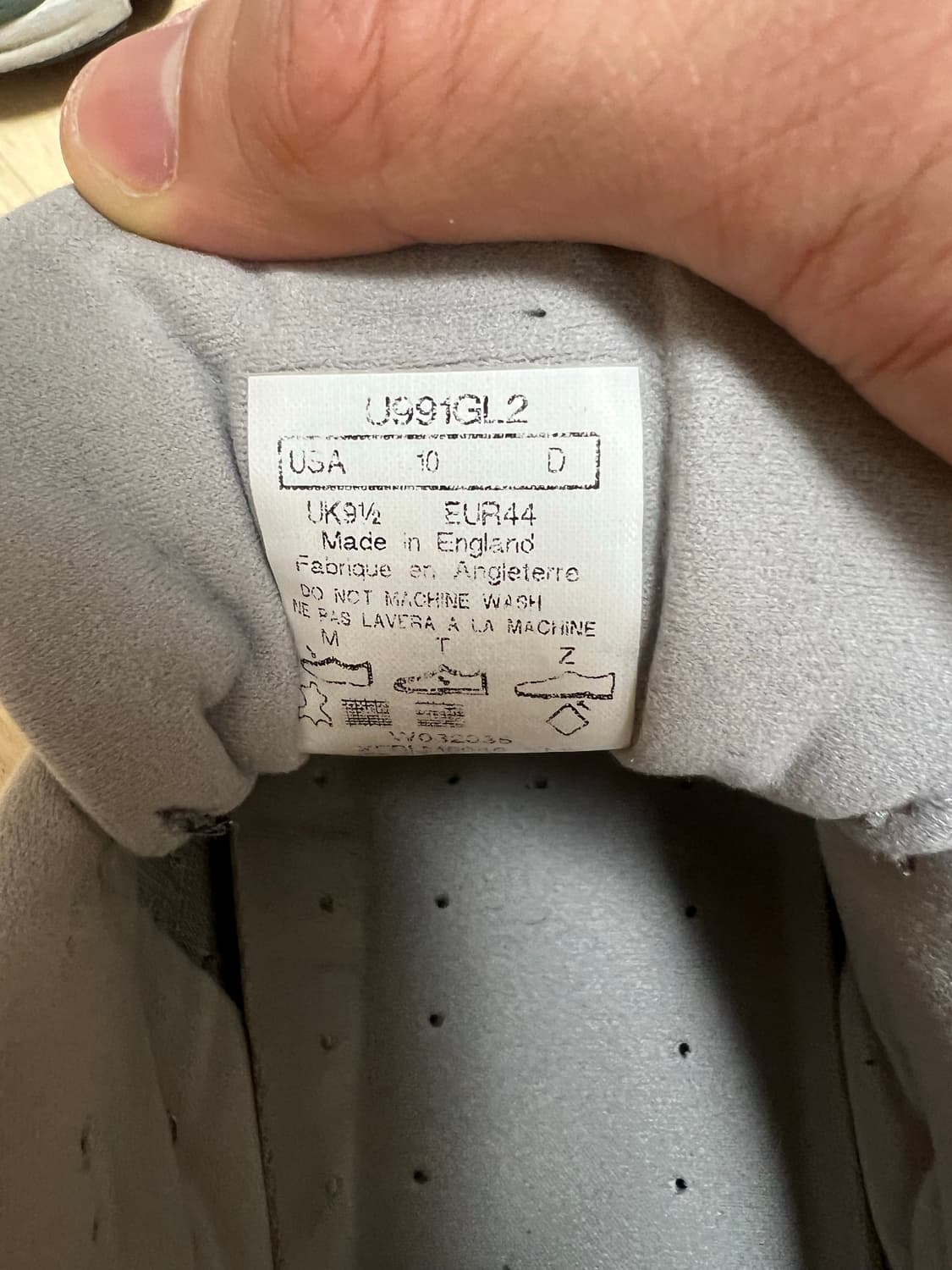 뉴발란스 991v2 메이드 인 UK 락 릿지 알로이 실버 상품이미지5