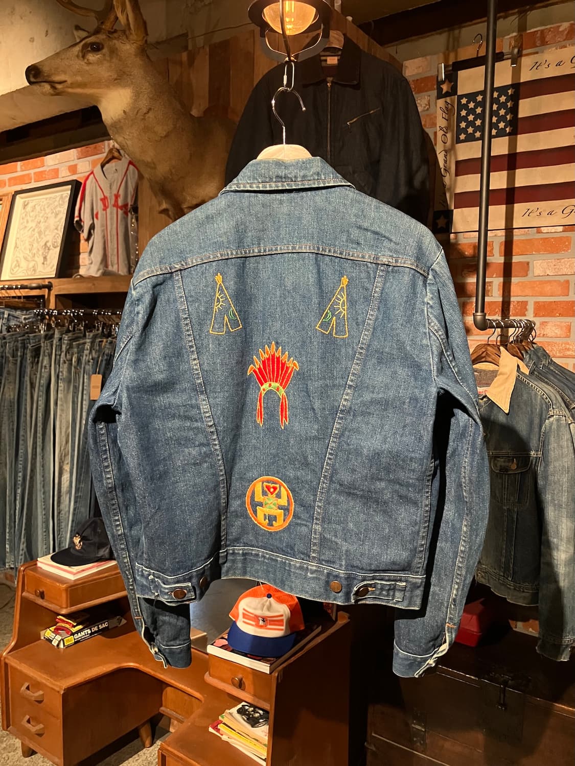 70s USA 빈티지 랭글러 124MJ 데님 자켓 상품이미지6