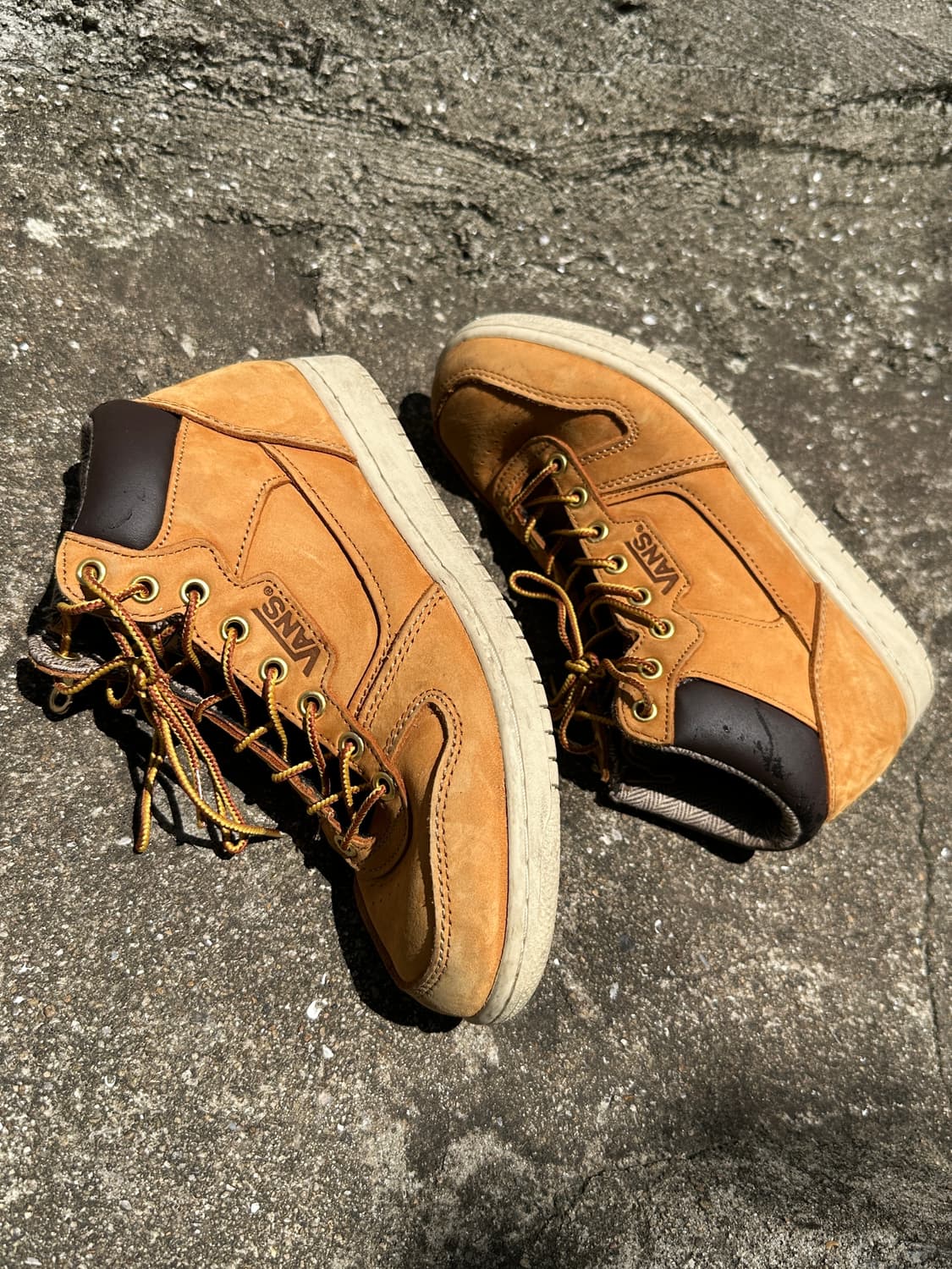 Vans 트레킹화 레더 브라운 부츠 상품이미지1