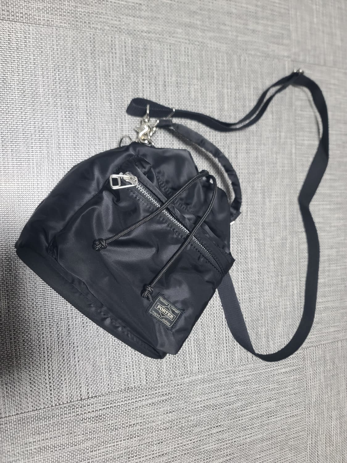 요시다포터 벌룬삭 토트백 크로스백 복조리 버킷백 블랙 상품이미지1