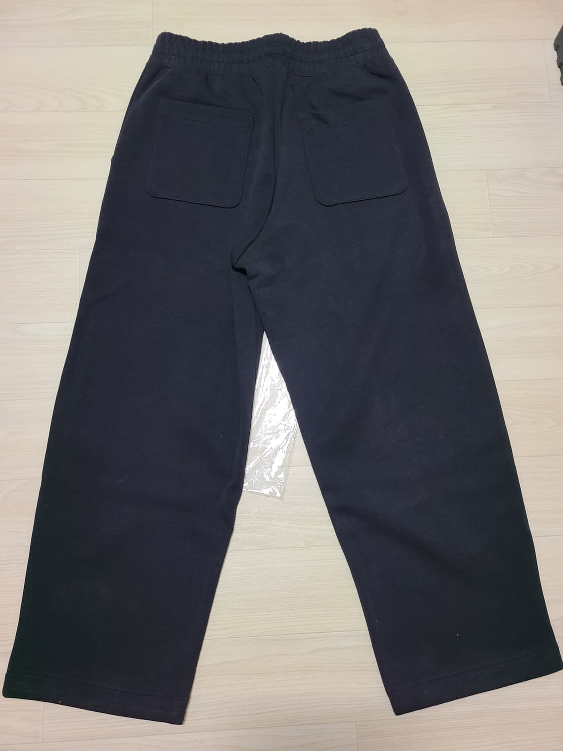 유니클로C 스웨트와이드팬츠 (블랙, M) 상품이미지5