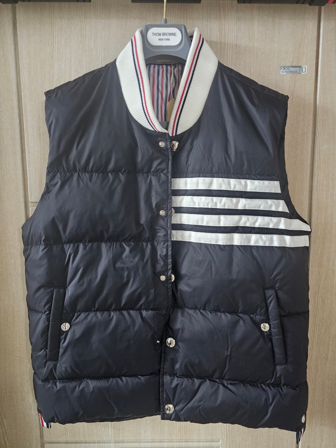 톰브라운 사선완장 후드퍠딩+조끼(2/오케이몰정품) 상품이미지10