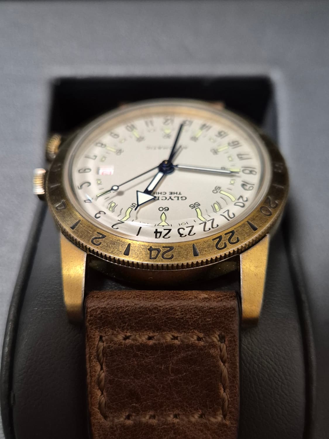 [GLYCINE] 글라이신 Airman The Chief GMT 빈티지 상품이미지6