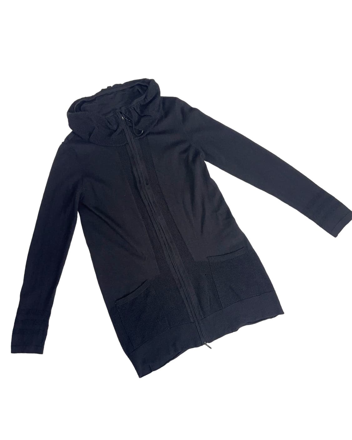 harajuku black knit half neck zip-up 상품이미지6