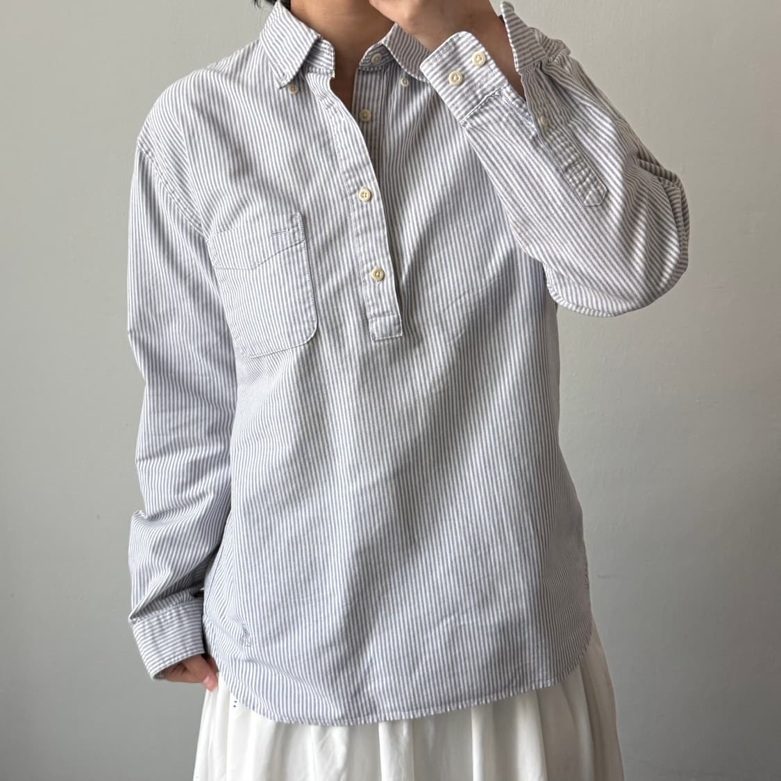 [L] 빈폴 스트라이프 하프 셔츠 상품이미지1