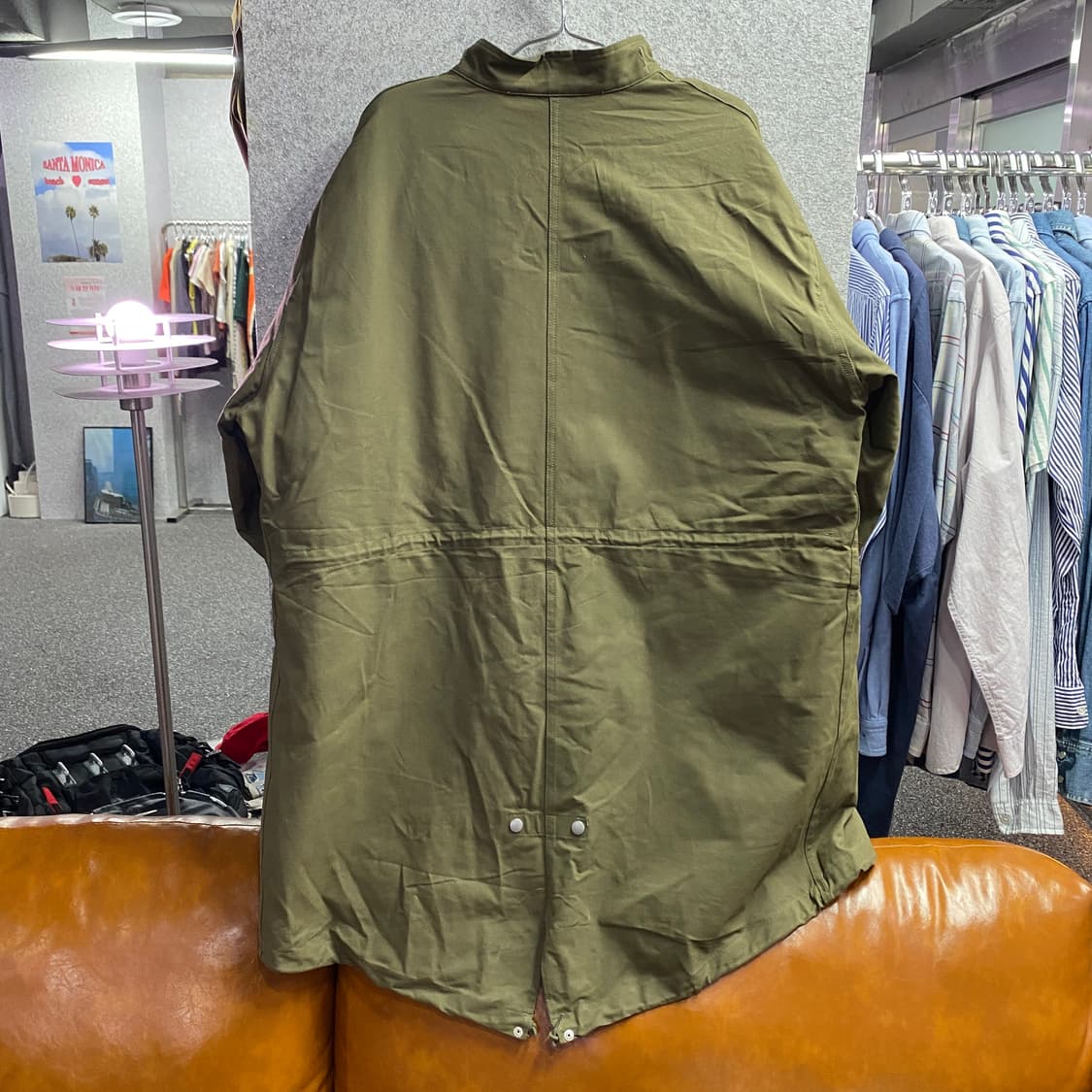 라퍼지스토어 피쉬테일 카키 누빔 야상 자켓 B4027 상품이미지4