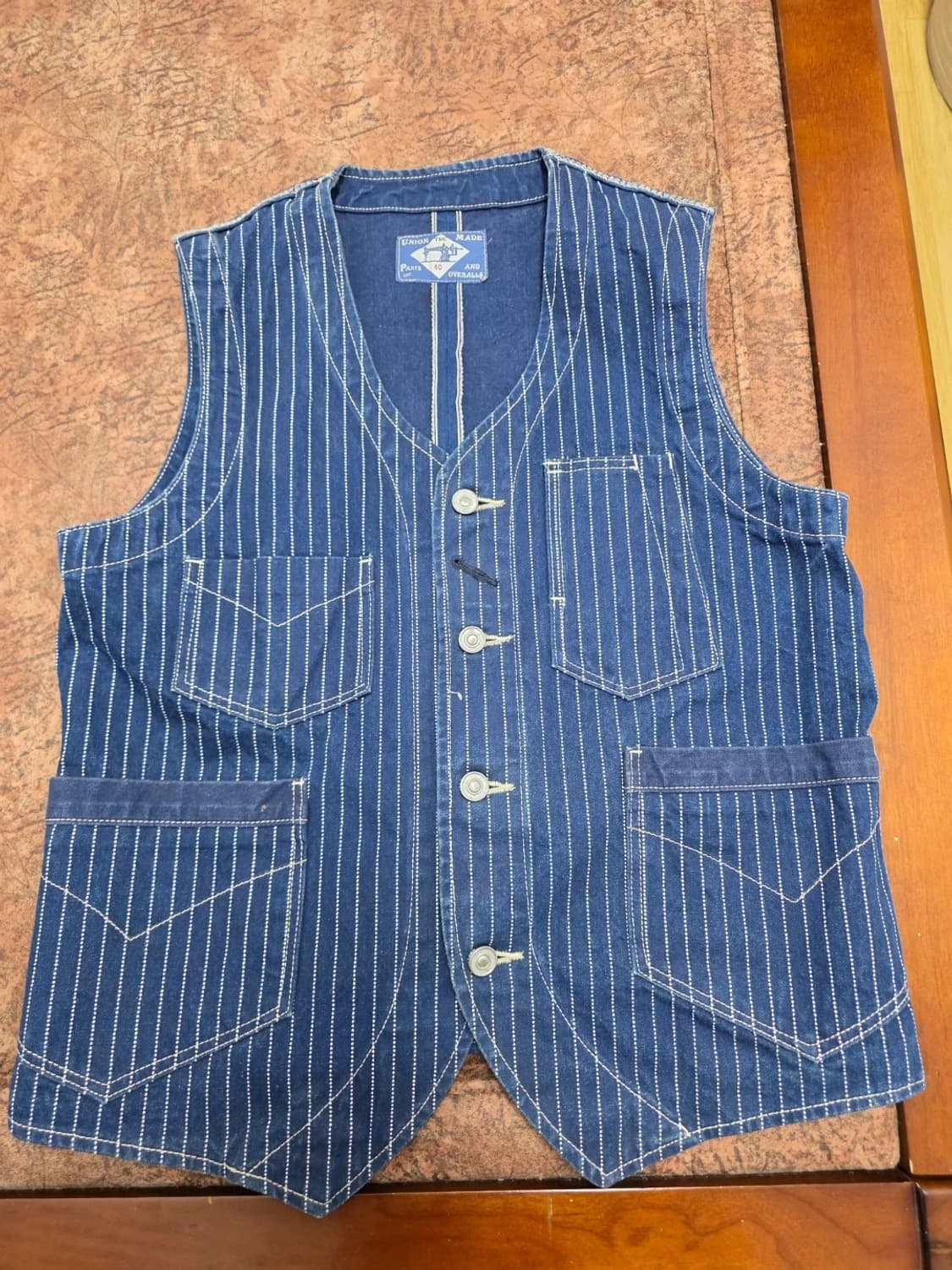 BOB DONG 밥동 와사비 스트라이프 베스트 조끼 100 상품이미지1