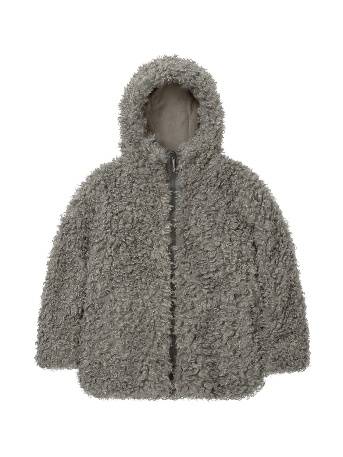 wellbeing express 시어링 자켓 퍼자켓 m 그레이 상품이미지3