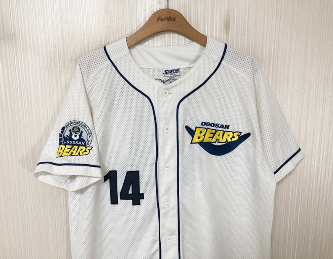 KBO 두산베어스 올드반달 홈유니폼/져지 95 #14 고영민 상품이미지2