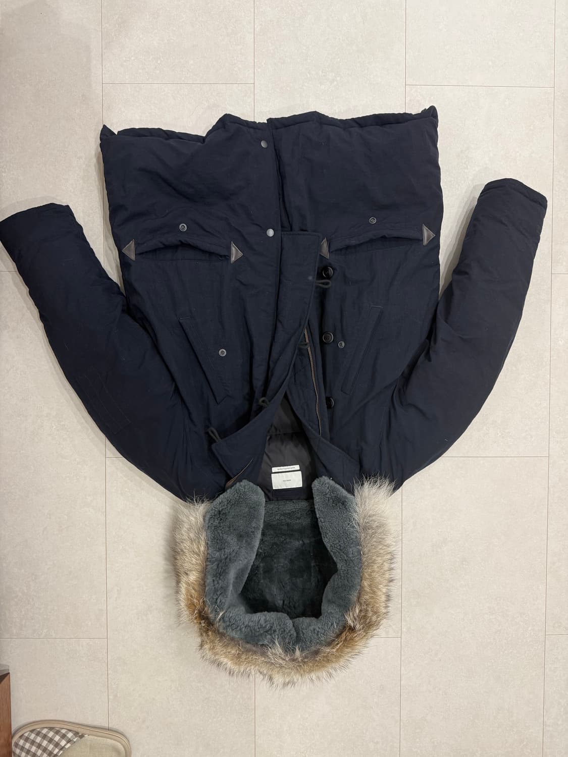 아워셀브스 구스다운 밀파카 네이비 3사이즈 상품이미지2