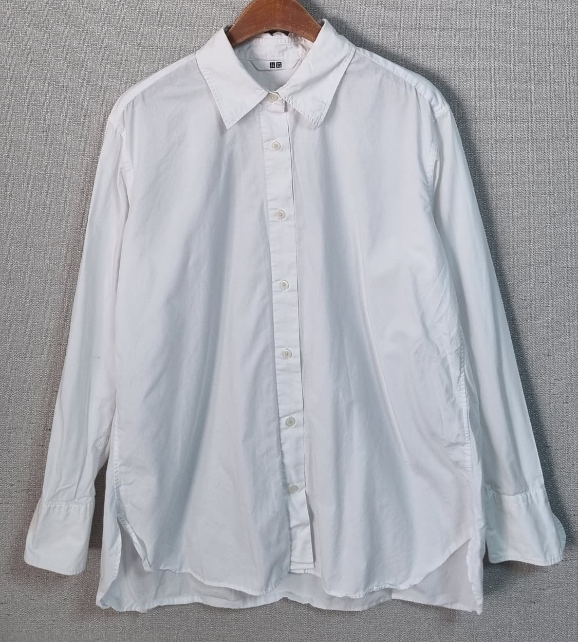 S ) 유니클로 화이트 셔츠 블라우스 상품이미지1