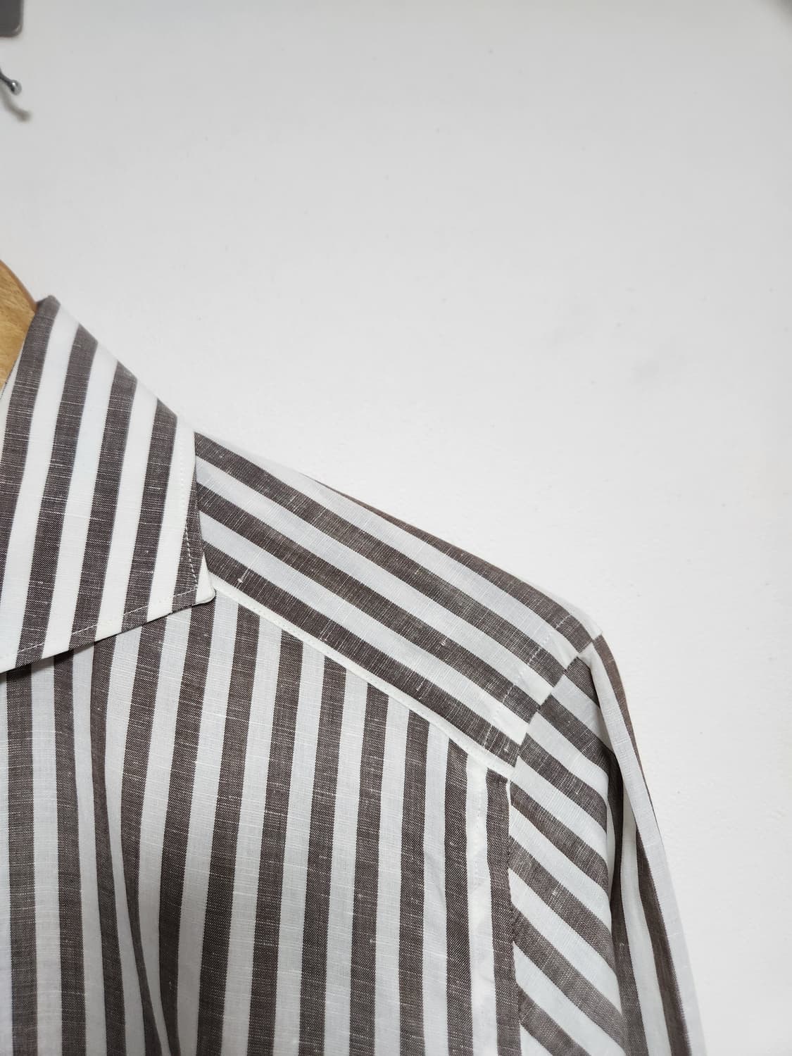 수트서플라이SuitSupply 린넨 스트라이프 셔츠 M - S206 상품이미지3