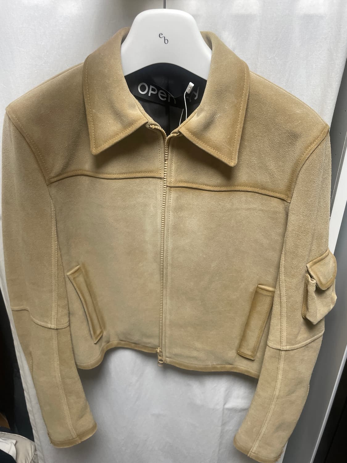 오픈와이와이 싱글라이더 스웨이드 자켓 M 상품이미지3