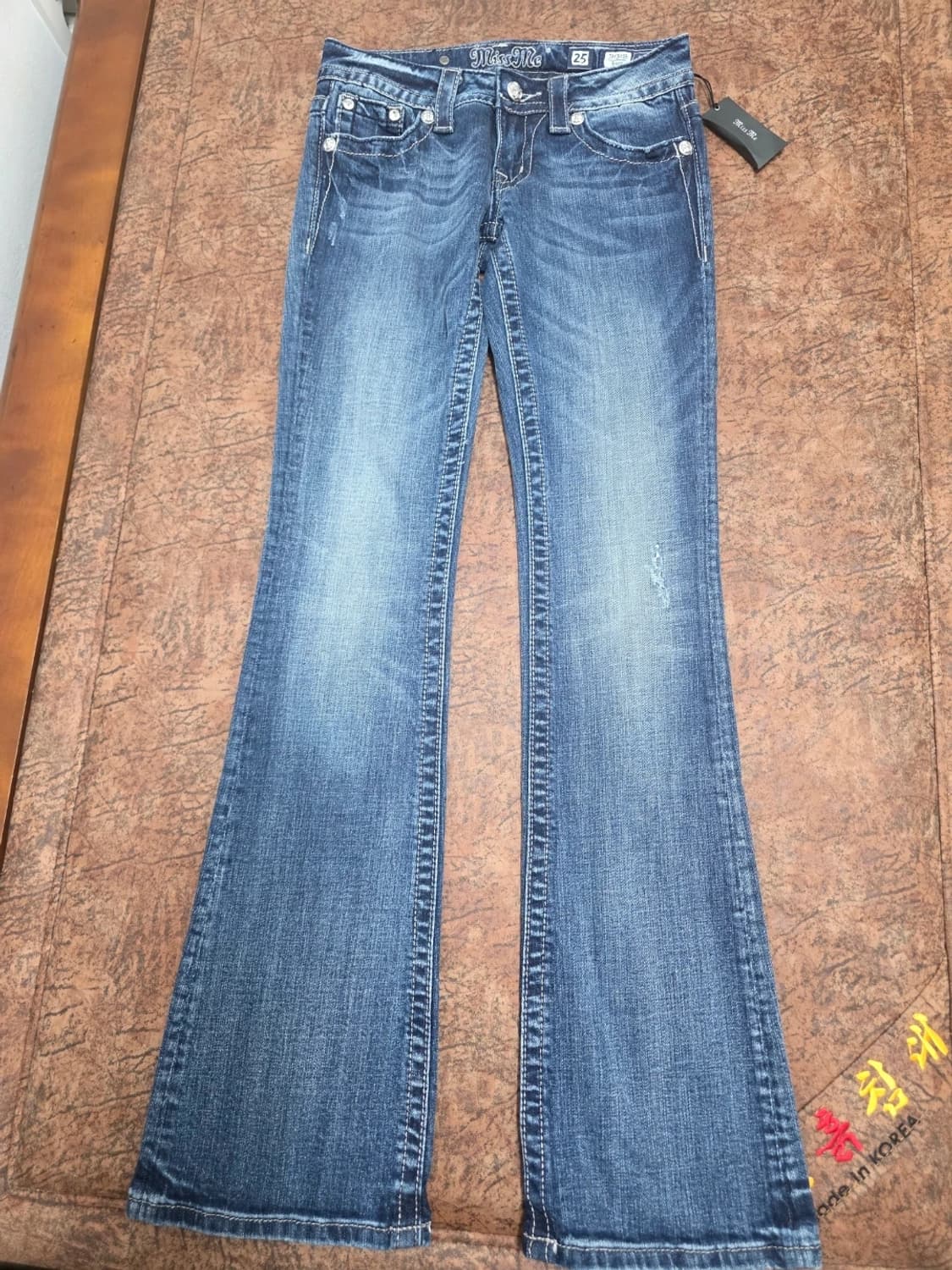 MISS ME 미스미 로루라이즈 부츠컷 데님 팬츠 25 상품이미지6