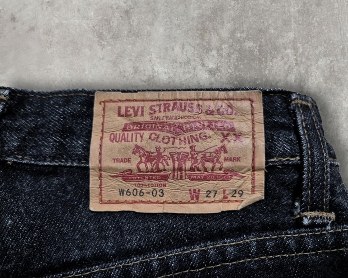 리바이스 W606-03 블랙진 상품이미지4