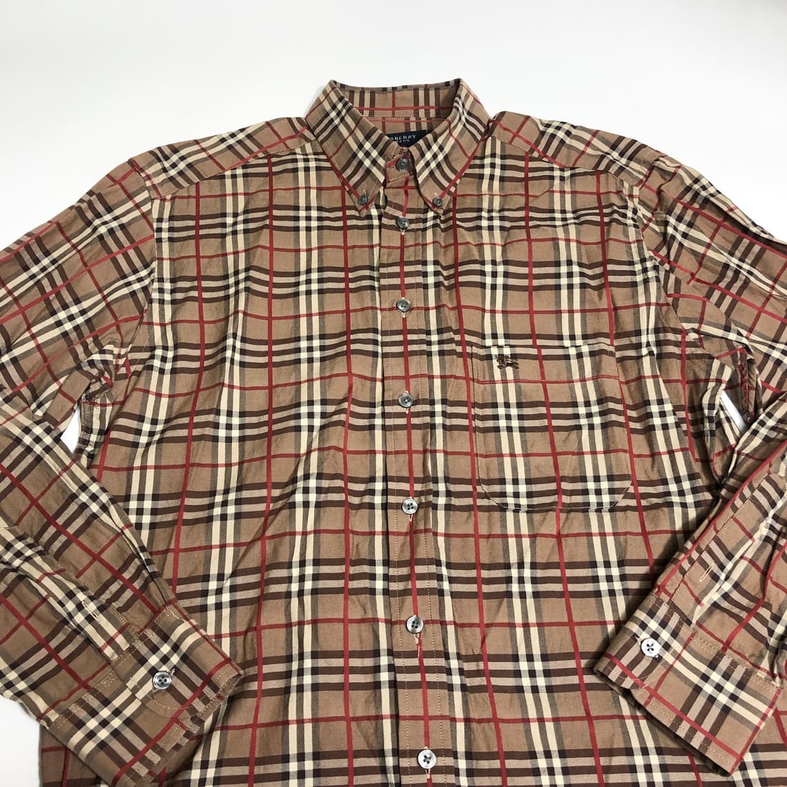 버버리 체크 셔츠 M 상품이미지5