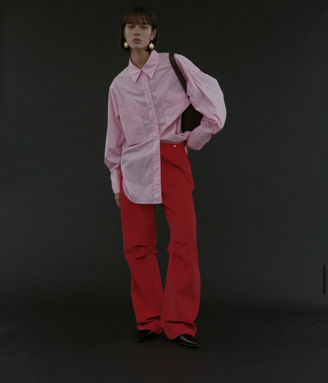 ethos 에토스 CORDUROY PANTS 코듀로이 팬츠 바지 레드 S 상품이미지1