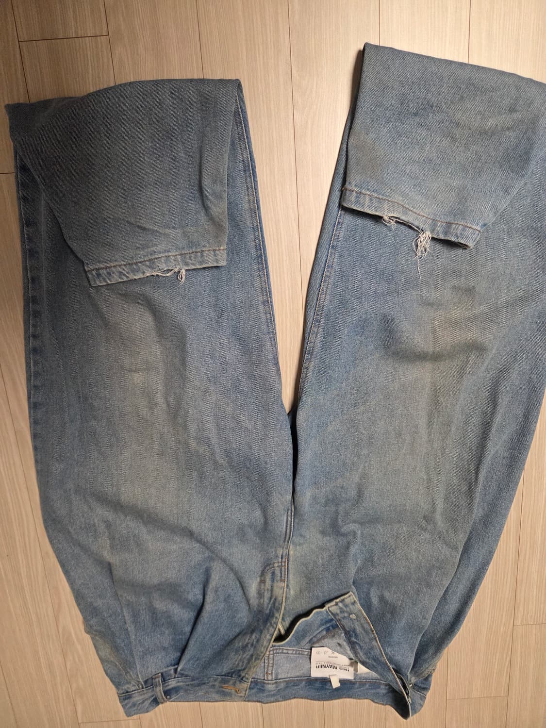 헤드메이너 4플리츠 데님 M사이즈 팝니다. 상품이미지4