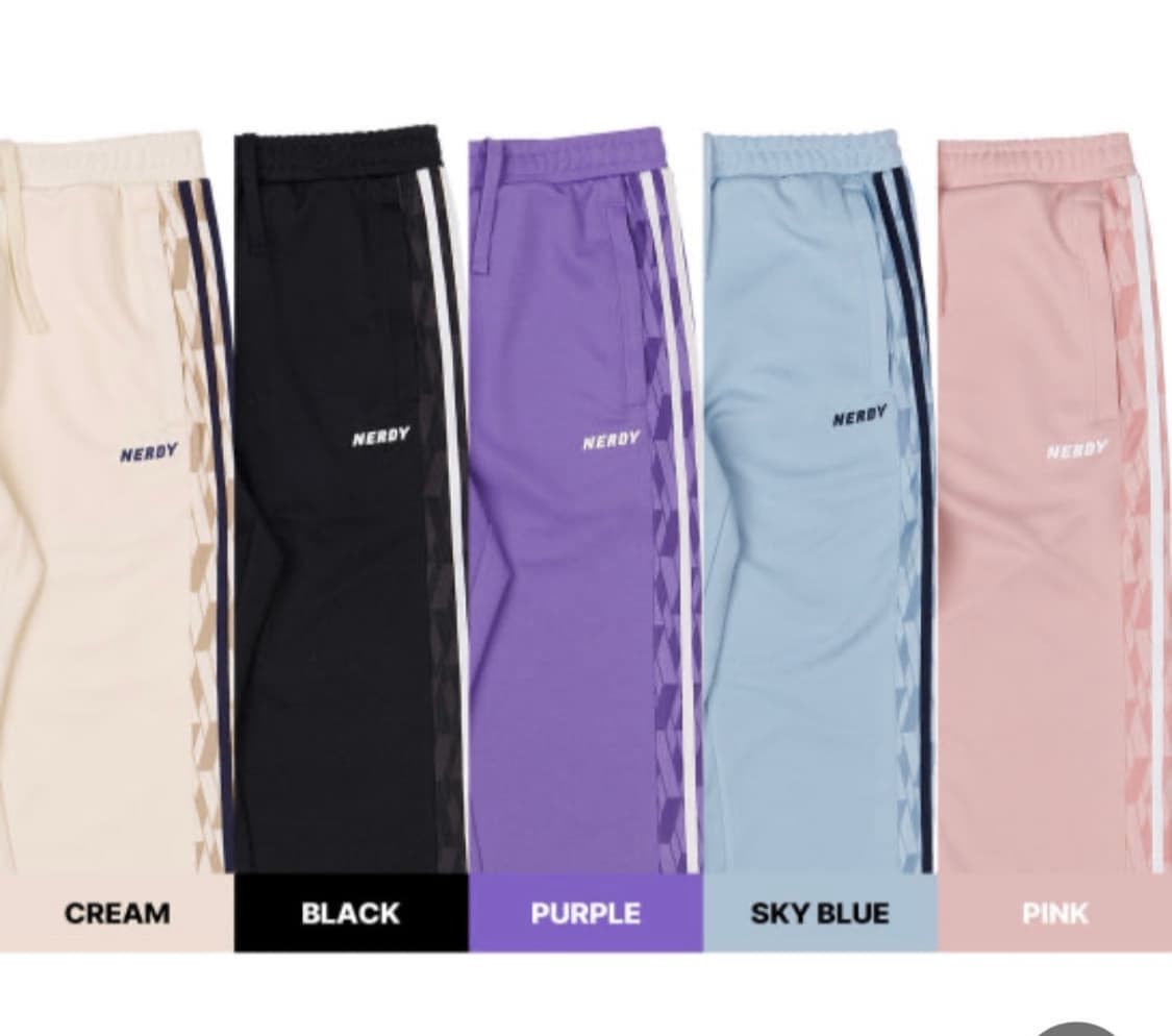 널디 (NERDY) 파란색 트레이닝 바지 널디 바지 상품이미지3