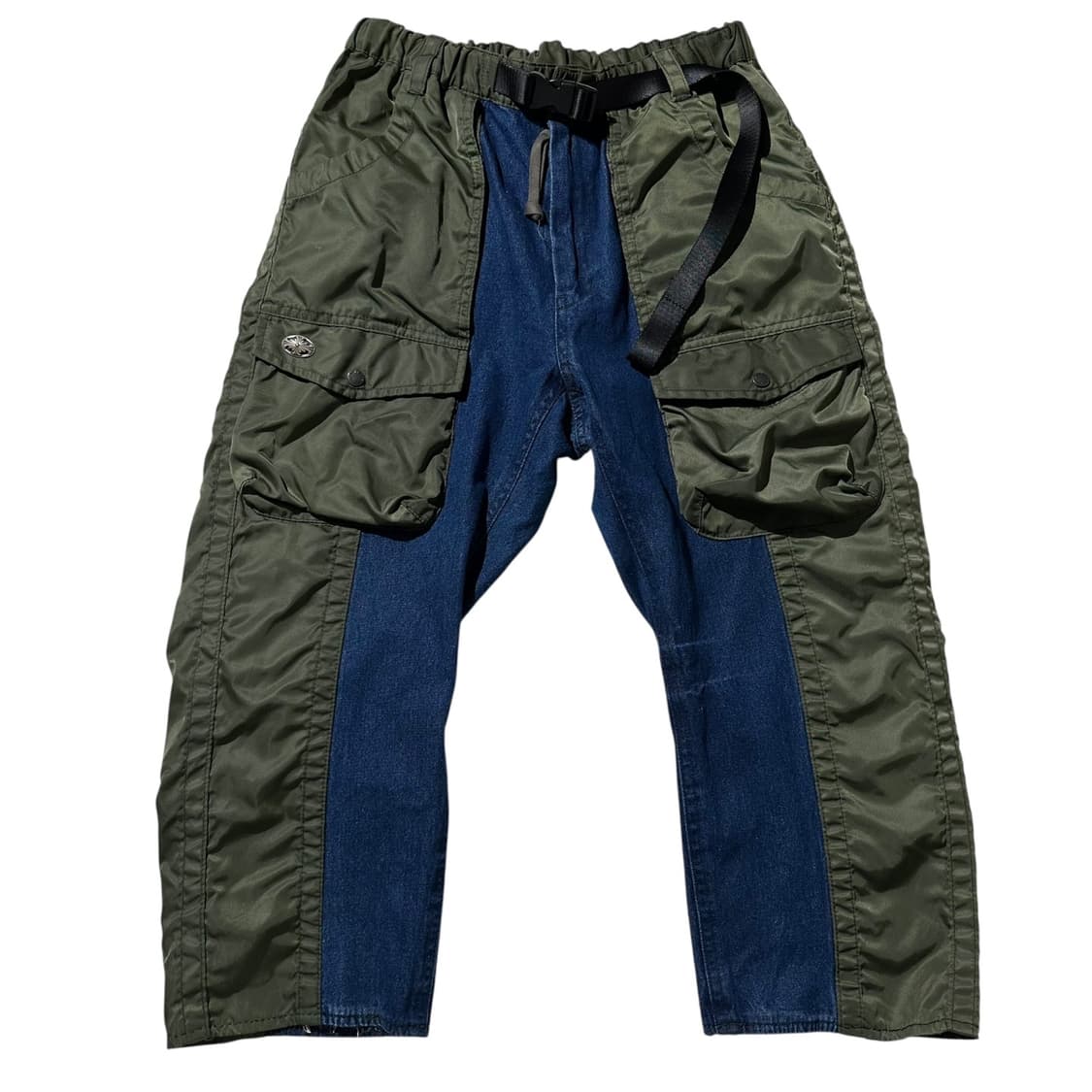 아비렉스 플라이트 데님 콘트라스트 카고 밴딩 팬츠 상품이미지1