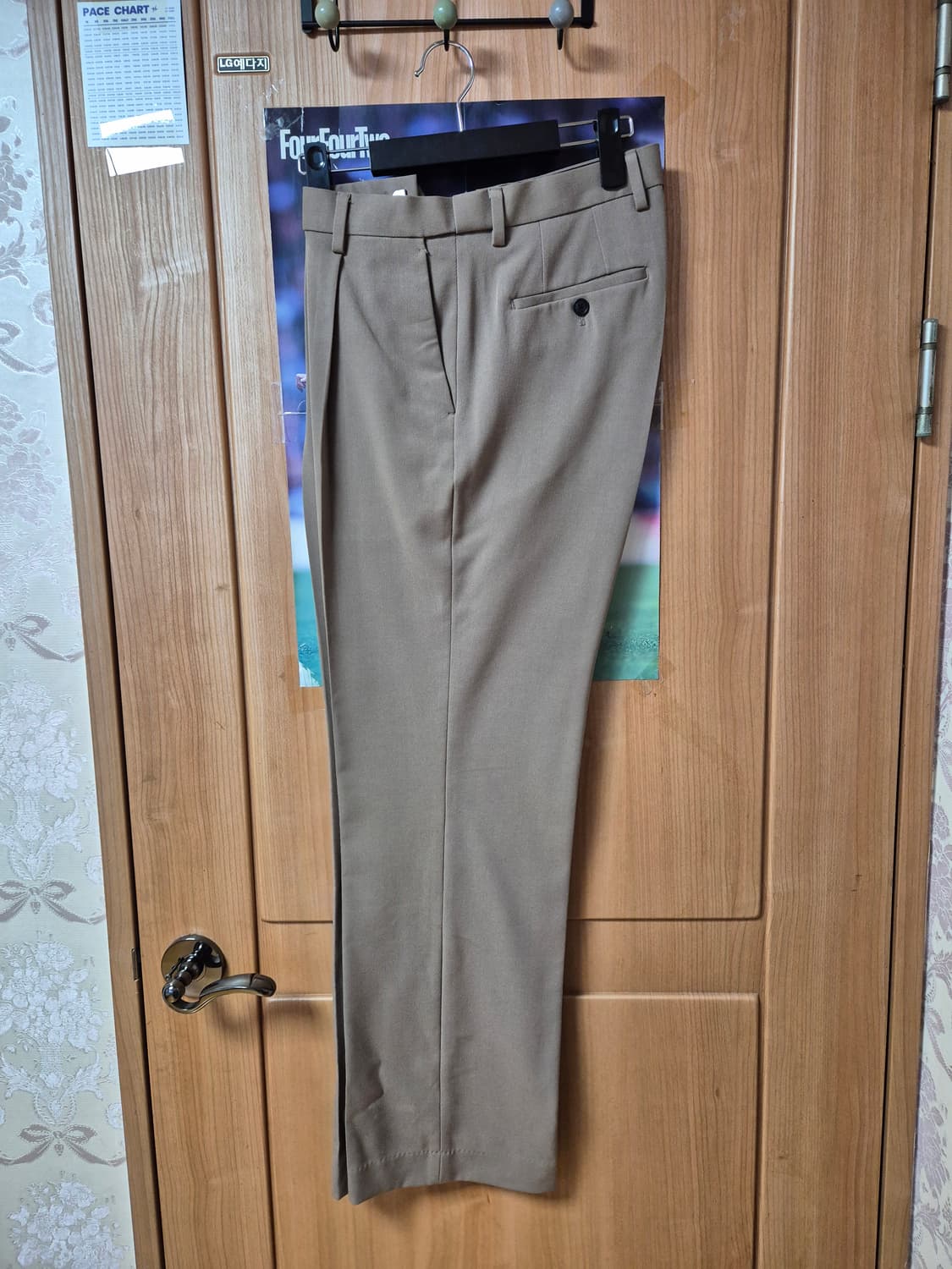 무탠다드 와이드 히든 밴딩 슬랙스 더스티베이지 30 상품이미지1