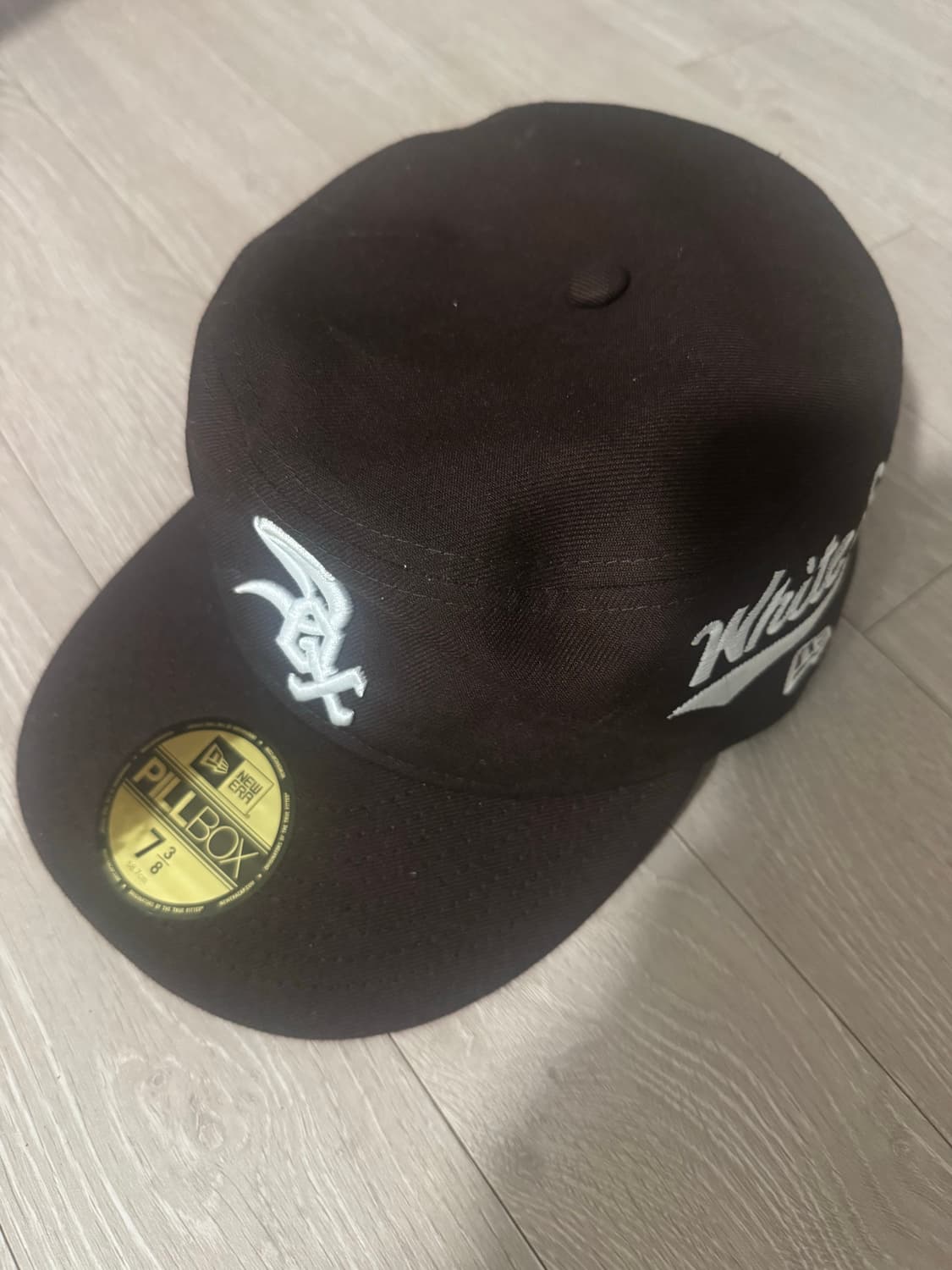 [738] 뉴에라 mlb 시카고 화이트삭스피티드캡 모자 우드 브라운 상품이미지2