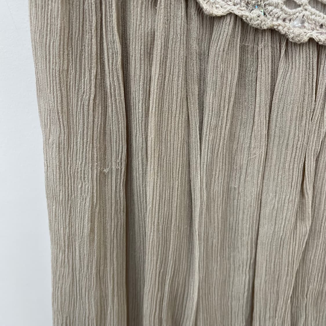 페어리 뜨개 디테일 쉬폰 미디 스커트 laboratory work 상품이미지5