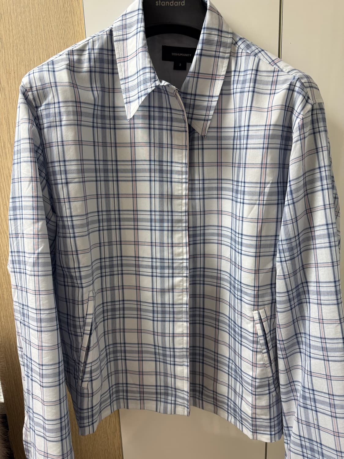 [2] 999휴머니티 체크 셔츠 자켓 셔켓 샘플 상품 상품이미지1