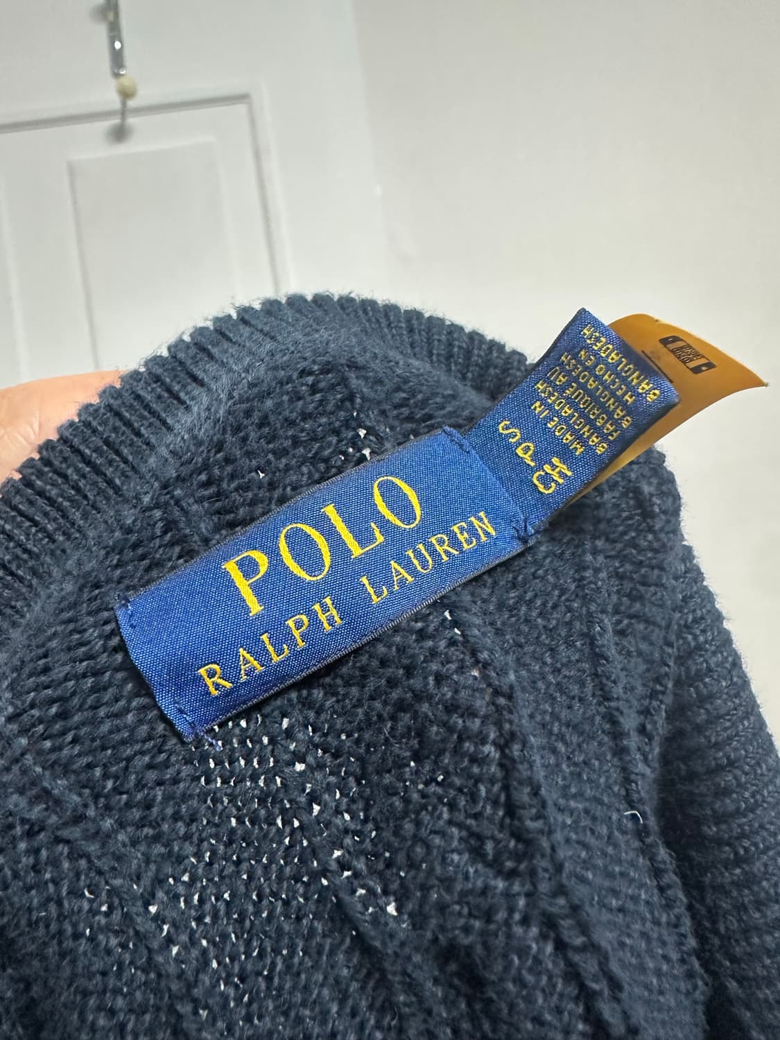 폴로 랄프로렌 케이블 카라 반팔 니트 상품이미지3