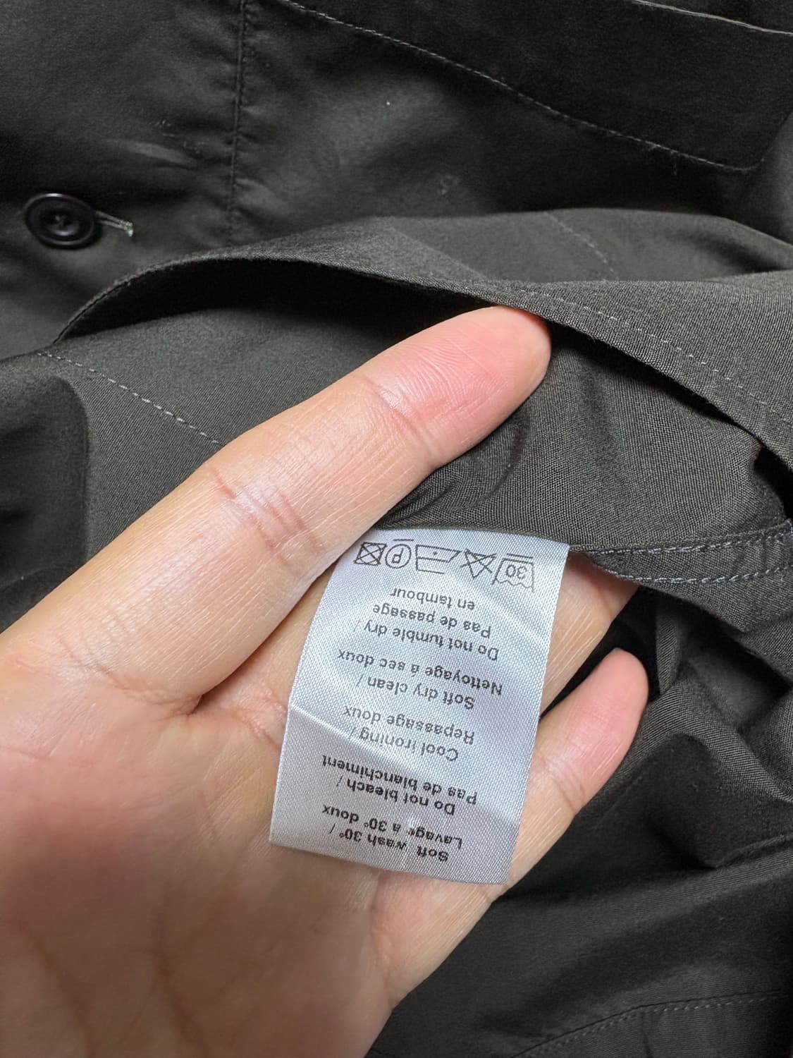 [46] 르메르 컨버터블 셔츠 다크올리브 상품이미지5