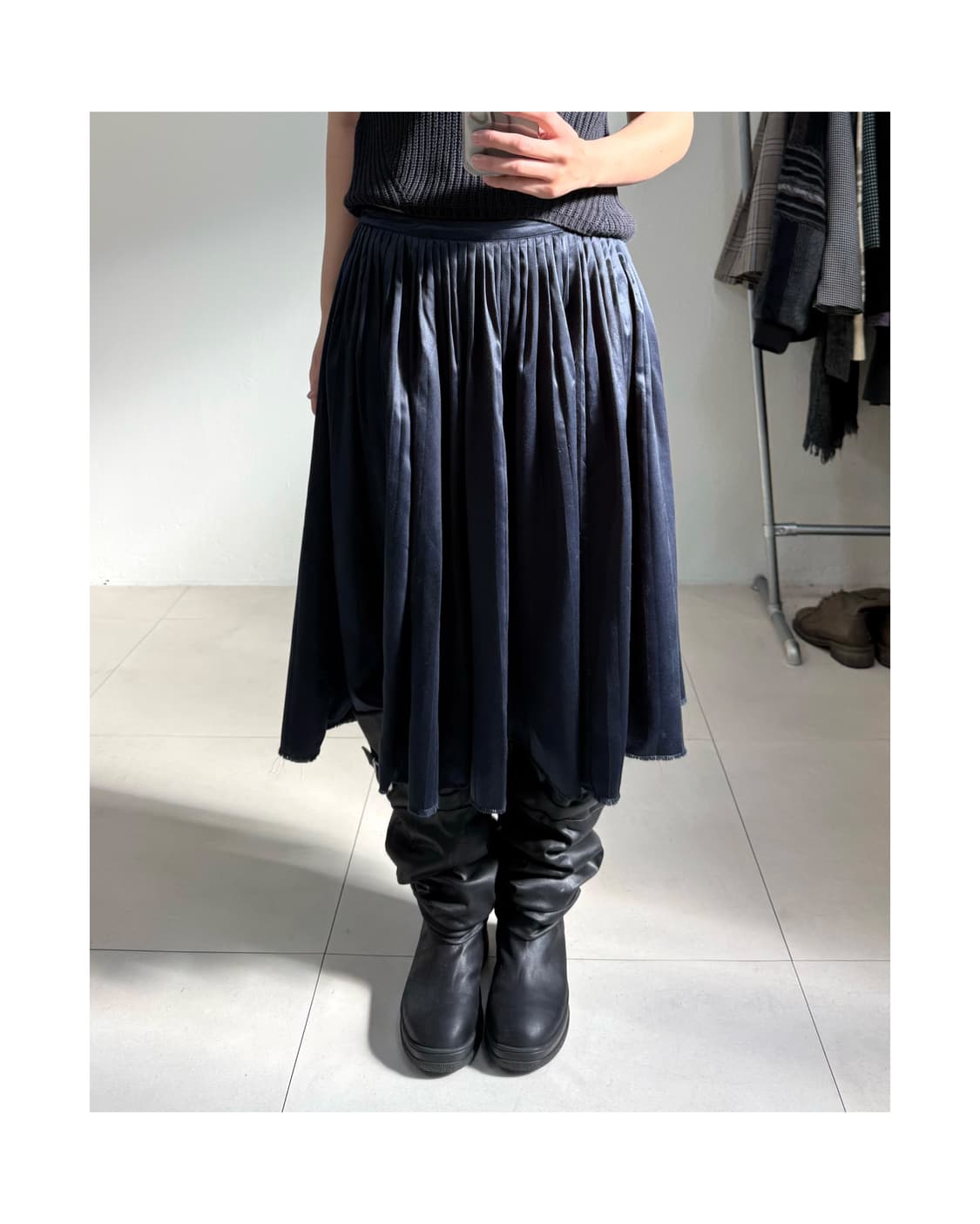 빈티지 플리츠 스커트 상품이미지1