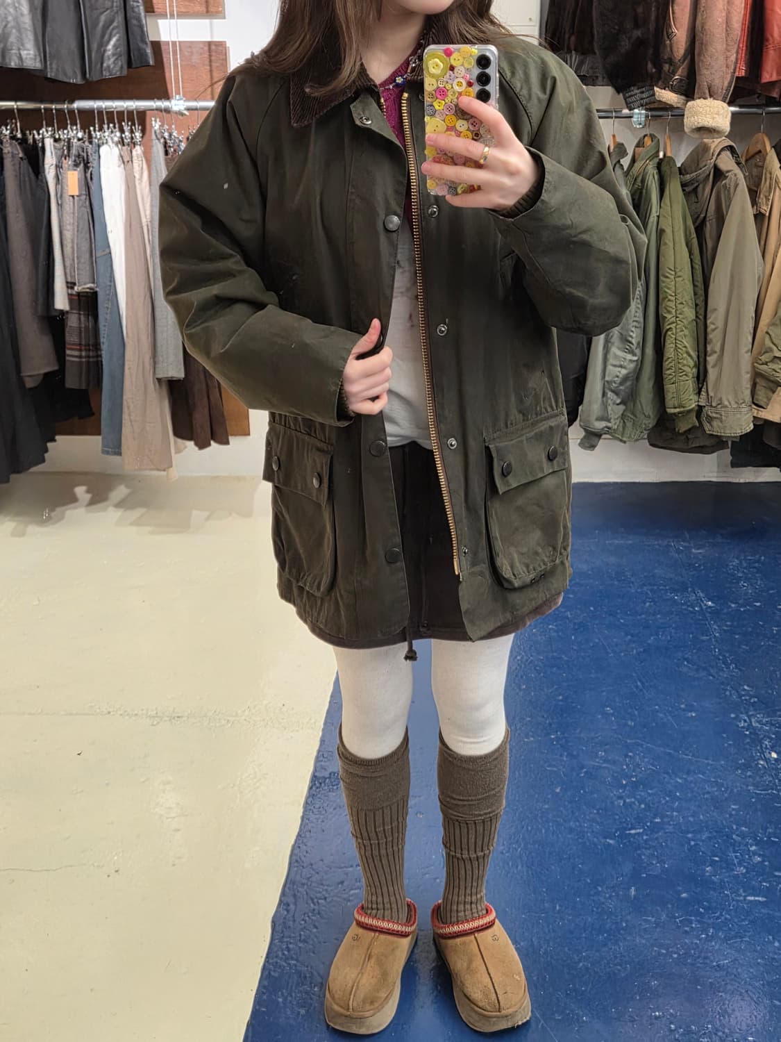 Barbour 바버 비데일 올리브 왁스 자켓 상품이미지4