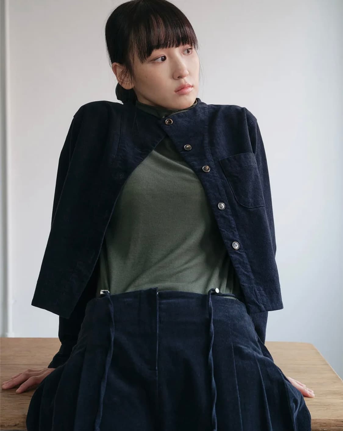 Peep (피이이피) 코듀로이 보잉 셔츠 자켓 (3colors)_네이비 상품이미지3