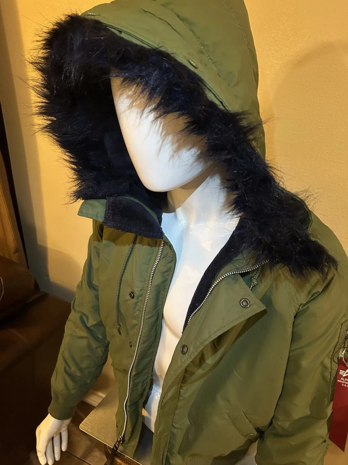 알파 인더스트리 N-2B 파카 올리브 상품이미지6