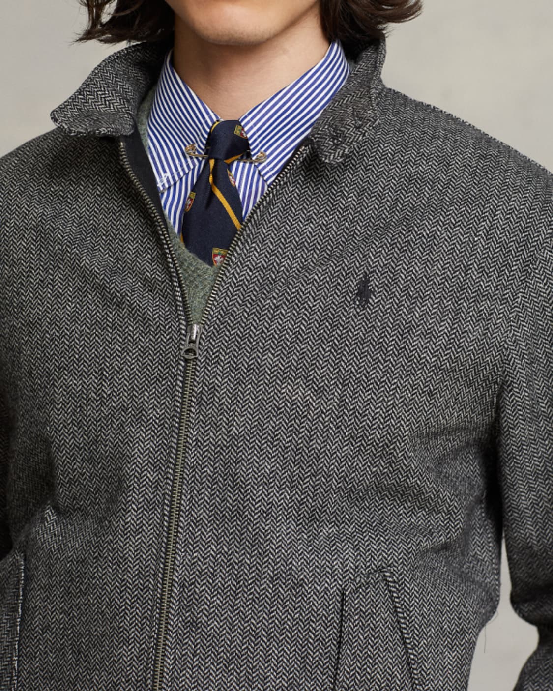 폴로랄프로렌 울 블렌드 헤링본 바라쿠다 자켓 L 새상품 상품이미지2