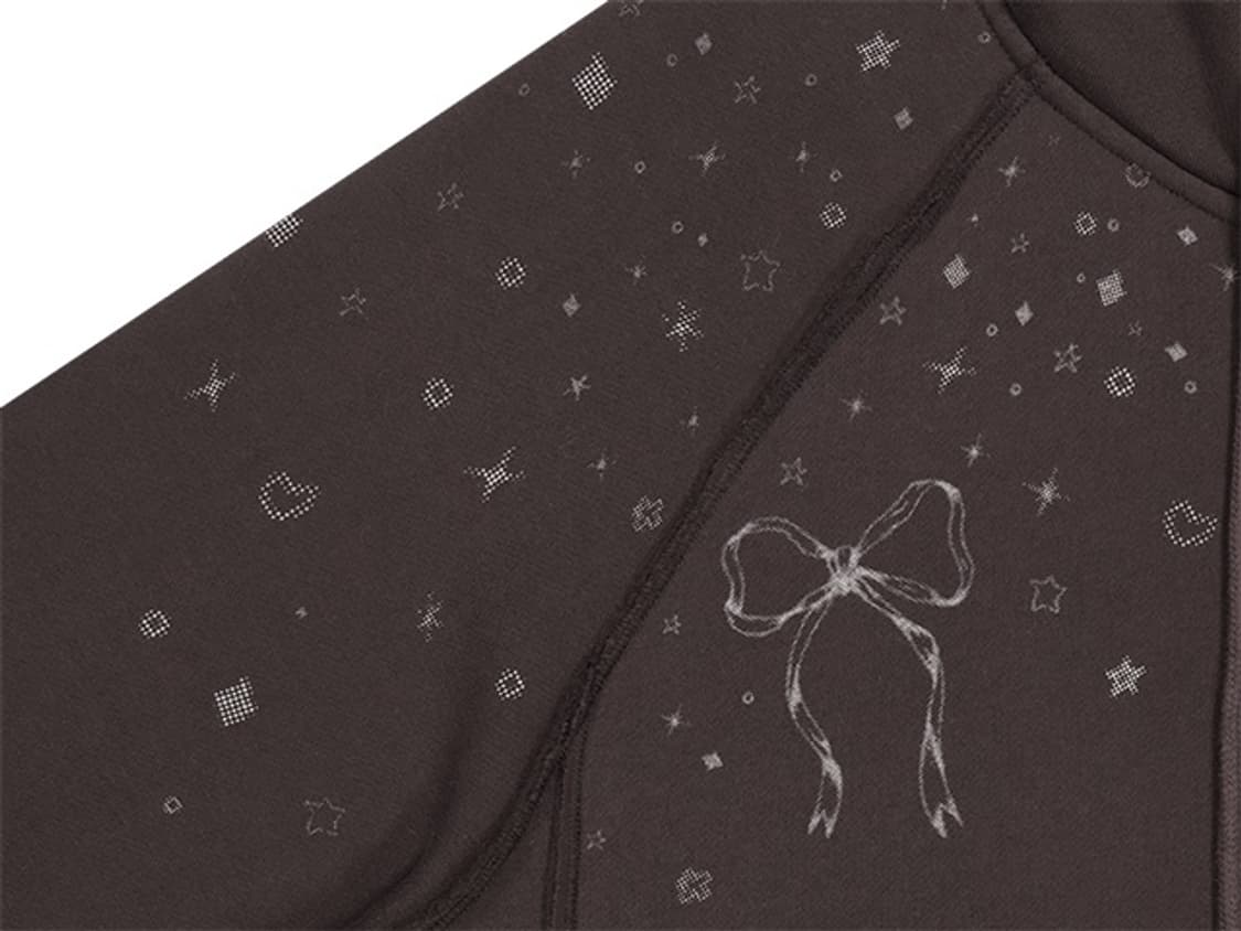 코이세이오 TWINKLE HOOD ZIP-UP DARK BROWN 상품이미지6