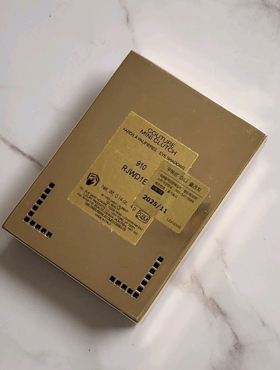 입생로랑 꾸뛰르 미니 클러치 910 트로카데로 나잇 섀도우 팔레트 상품이미지7