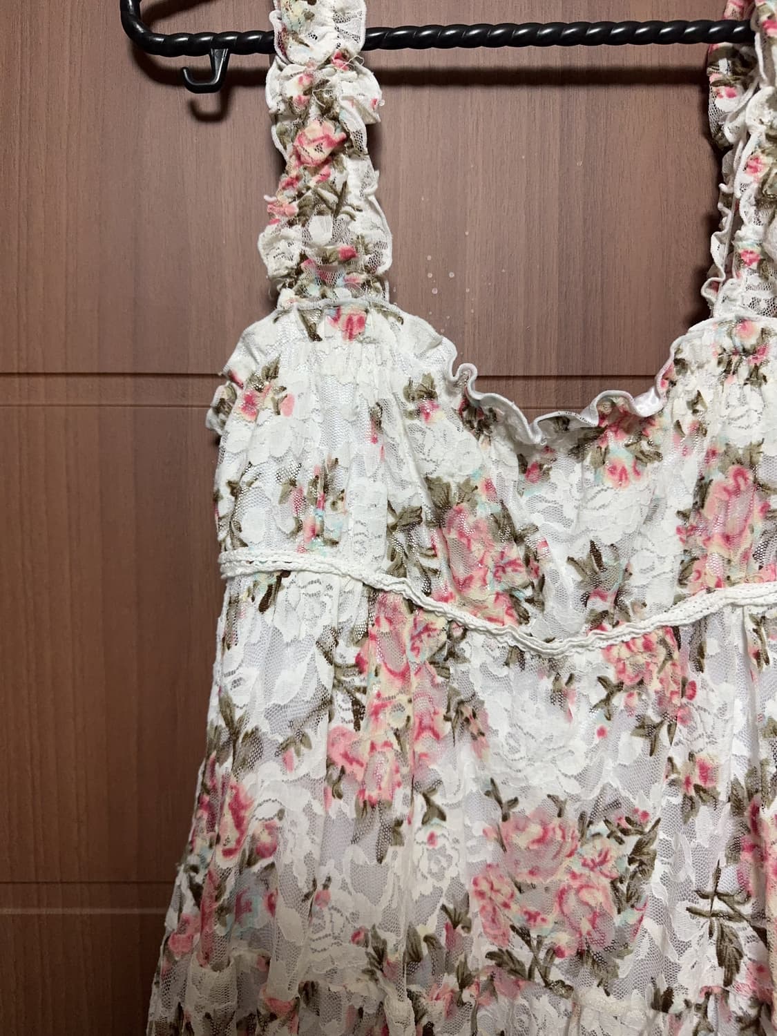 리즈리사 일본 빈티지 모리걸 페어리 히메갸루 플로럴 레이스 원피스 상품이미지3