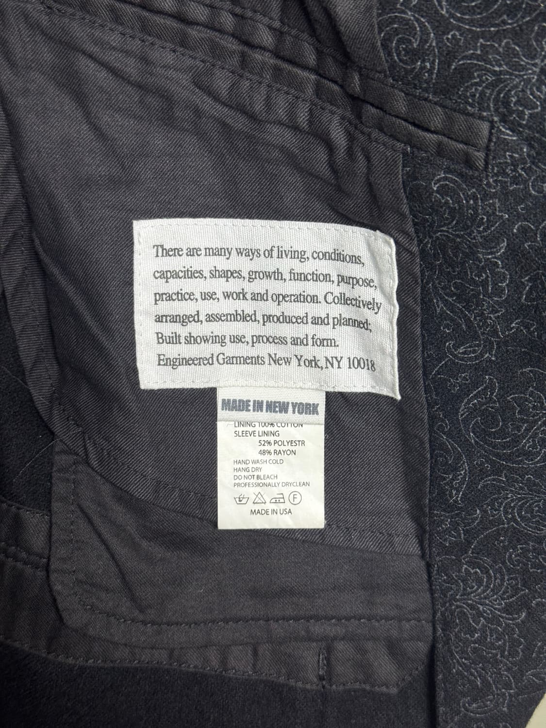 엔지니어드 가먼츠 페이즐리 자켓 상품이미지7